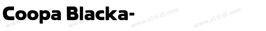 Coopa Blacka字体转换